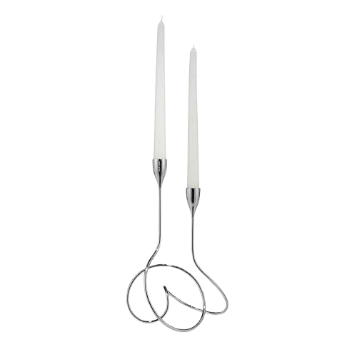 ALUMINIUM LOOP CANDLE HOLDER (POLISH)